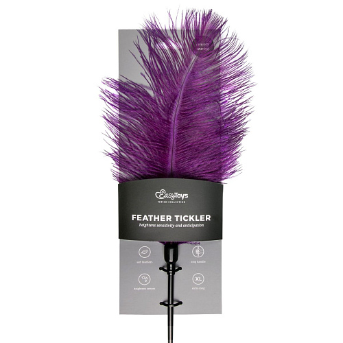 Тиклер с фиолетовыми перышками EDC Wholesale Feather Tickler ET254PUR (54 см)