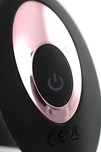 Чёрная анальная втулка с эффектом римминга Erotist Hurricane 541316 (14 см)