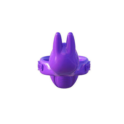 Фиолетовое эрекционное кольцо с вибрацией Pipedream His And Hers Ultimate Rabbit PD5823-12
