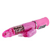 Розовый вибратор с ротацией и клиторальным кроликом Baile BW-058005-0101 (28 см)