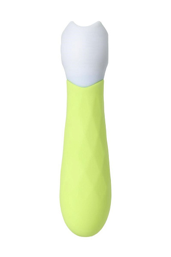 Лаймовый мини-вибратор с рельефом S-HANDE MINI 3 SHD-050-3G (11,8 см)