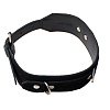 Чёрный замшевый ошейник с поводком RestArt Kenzi Neck RA-600