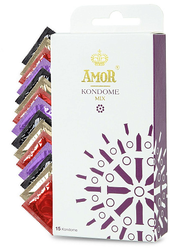 Микс-набор презервативов AMOR Mix 50380 (15 шт)