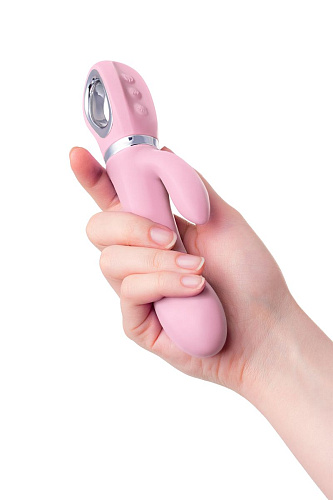 Нежно-розовый вибратор с клиторальным стимулятором JOS JOLY LIMITED EDITION 783024 (19,6 см)