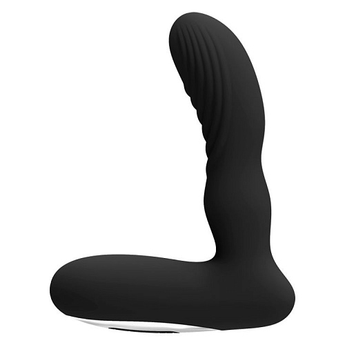 Анальный вибромассажёр простаты чёрного цвета Baile Bruce BI-040031-0801