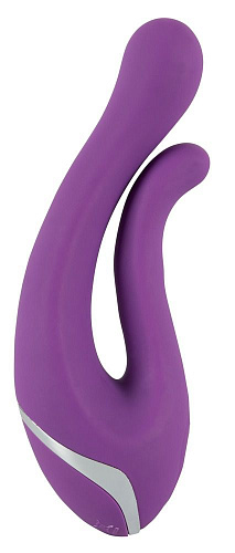 Фиолетовый перезаряжаемый вибратор Orion Javida Double Vibe 0583383