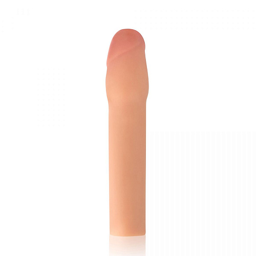Телесная реалистичная насадка для увеличения члена Erotic Fantasy HT-E2 (20 см)