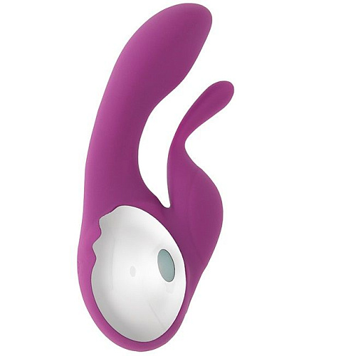 Фиолетовый вибратор с клиторальным отростком Tonga NAGHI NO.4 530004 (13,5 см)