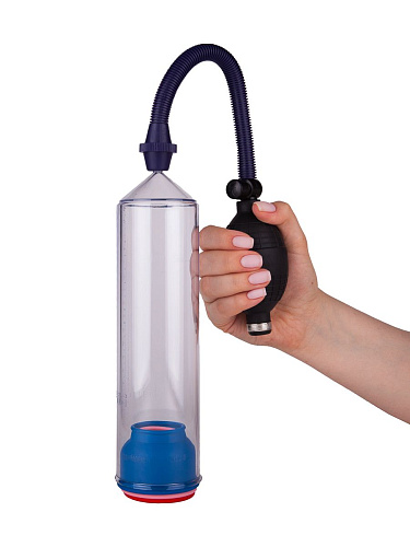 Прозрачная вакуумная помпа с 3 разноцветными уплотнителями Сумерки богов 800-01 BX DD