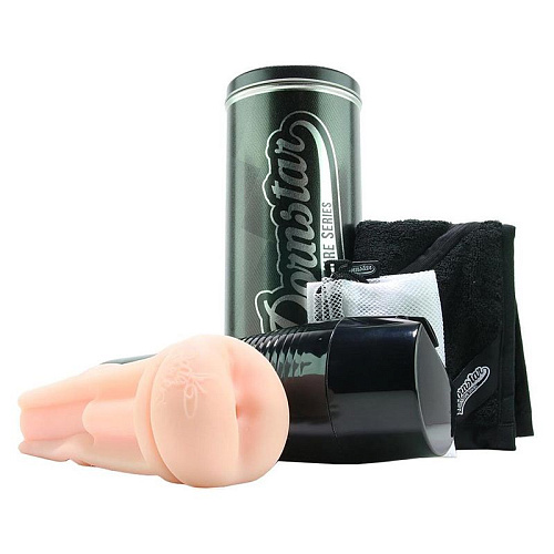 Мастурбатор PORNSTAR телесного цвета с 2 рукавами — анусом и вагиной Pornstar Pussy Jada Stevens,Jayden Cole PSS-011