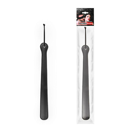 Чёрная гладкая классическая шлёпалка с ручкой Bior toys NTB-80590 (48 см)