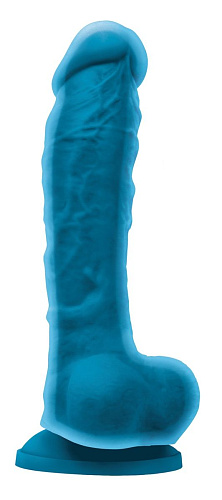 Голубой фаллоимитатор с двойным слоем NS Novelties Dual Density 8 NSN-0403-27 (22,9 см)