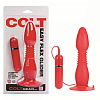 Красная анальная пробка с хребтом и присоской California Exotic Novelties COLT Easy Flex Glider SE-6907-11-2 (18,5 см)