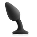 Чёрная анальная пробка со смещённым центром тяжести NS Novelties Renegade Knock Knock Plug NSN-1107-23 (11,9 см)