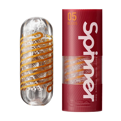 Жёлтый мастурбатор Tenga SPINNER Beads SPN-005