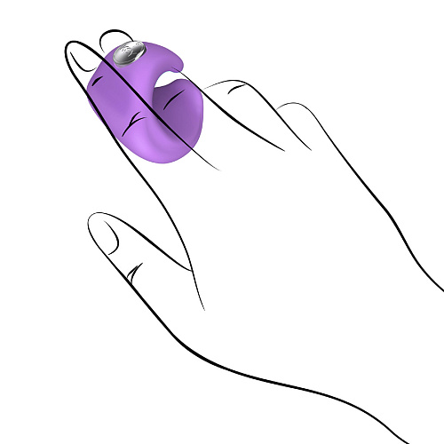 Фиолетовый виброперстень Jopen PYXIS JO-8025-10-3