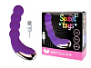 Фиолетовый силиконовый изогнутый вибромассажёр с 10 режимами вибрации Bior toys ST-40152-5