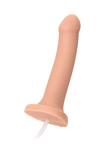 Телесный фаллос с имитацией эякуляции Strap-on-me Silicon Cum Dildo L 6013250 (19,6 см)