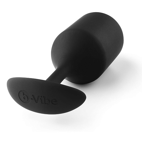 Чёрная пробка для ношения b-Vibe Snug Plug 4 BV-010-BLK (14 см)