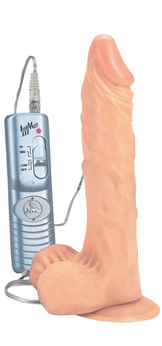 Реалистичный вибратор на присоске телесного цвета NMC AUTHENTIC REACTION DONG 8,5 FLESH DONG 110755 (21,5 см)