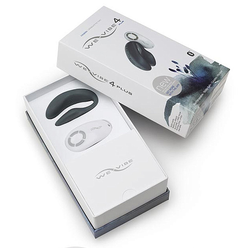 Серый вибромассажёр для двоих на радиоуправлении We-vibe 4 Plus WV 4-GRY PLUS