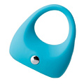 Голубое эрекционное виброкольцо из силикона A-toys TOYFA A-Toys 768007
