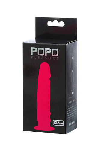Розовый анальный фаллоимитатор на подошве-присоске POPO Pleasure 731329 (13,5 см)
