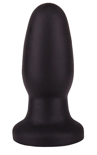 Чёрная овальная пробочка на ножке LOVETOY (А-Полимер) 426400 (10 см)