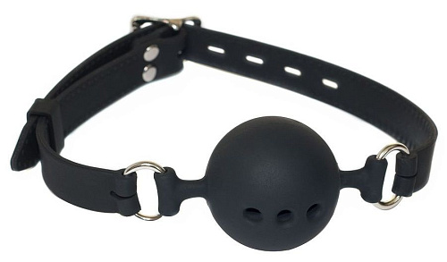 Чёрный кляп-шарик Lola toys Charmer L 1152-03lola