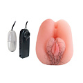 Вибровагина телесного цвета с волосиками Bior toys Erowoman EE-10164
