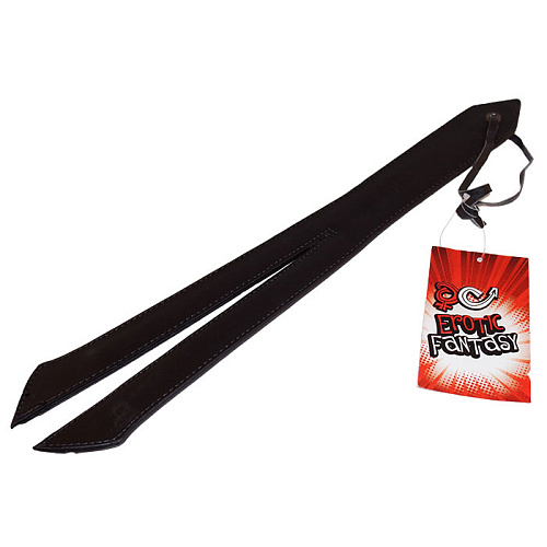 Чёрный пэдл в виде раздвоенного меча Erotic Fantasy Paddle Sword EFW023 (44 см)