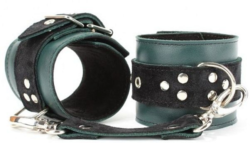 Изумрудные поножи на карабинах БДСМ арсенал Ladys Arsenal 67025ars