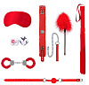 Красный игровой набор Shots Media BV Introductory Bondage Kit №6 OU369RED