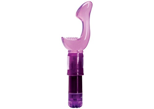 Фиолетовый вибратор для точки G Topco Sales Climax Kiss G-Spot Bliss 1071004 (17 см)