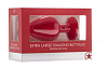Красная анальная пробка с кристаллом Shots Media BV OUCH! Extra Large Diamond Butt Plug OU183RED (9,3 см)
