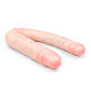 Телесный двусторонний фаллоимитатор EDC Wholesale Duo Dildo ET419SKN