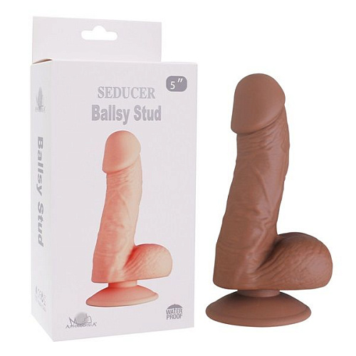 Коричневый фаллоимитатор Howells SEDUCER Ballsy Stud 170306Brown (16,5 см)