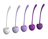 Набор из 5 фиолетово-белых шариков Dream Toys CHERRY KEGEL EXERCISERS 21496