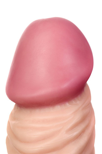 Телесный реалистичный многоскоростной вибратор Штучки-дрючки 690607 (22,5 см)