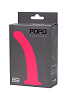 Розовый анальный фаллоимитатор с изгибом POPO Pleasure 731340 (17,5 см)