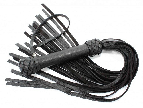 Чёрная плеть БДСМ арсенал «Турецкие головы» 54029 (57 см)
