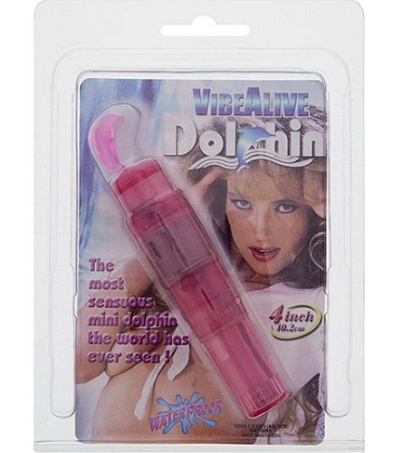 Розовая виброракета NMC VIBE ALIVE DOLPHIN MINI MASSAGER 110471