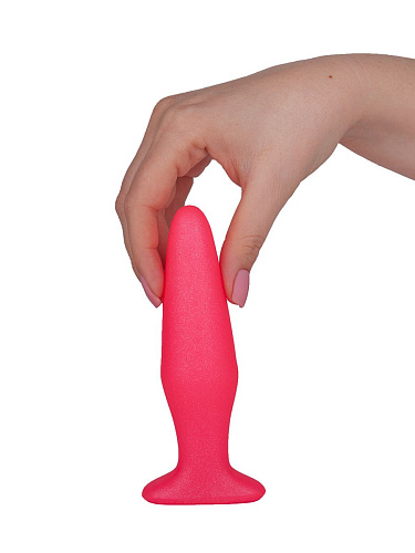 Розовая анальная пробка LOVETOY (А-Полимер) 433500 (14 см)