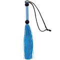 Голубая мини-плеть из силикона и акрила Blush Novelties SILICONE FLOGGER WHIP 520087 (25,6 см)