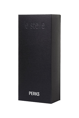 Синий вибратор с 2 сменными насадками Le Stelle PERKS SERIES EXC LS12213