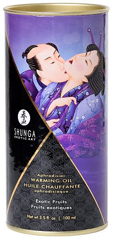 Массажное интимное масло с ароматом экзотических фруктов Shunga 2202 (100 мл)