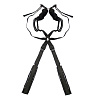 Чёрный бондажный комплект на сбруе Romfun Romfun Sex Harness Bondage PE-002