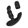 Чёрный силиконовый стимулятор простаты с пультом ДУ Levett Nitoc 17048