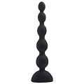 Чёрный анальный вибростимулятор Howells Anal Beads L 189022black (21,5 см)