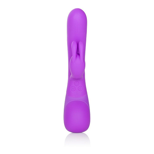 Фиолетовый вибромассажёр со стимуляцией клитора California Exotic Novelties Impress Rabbit SE-4425-14-3 (18 см)